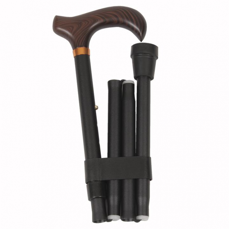 Folding Adjustable Derby Handle Cane