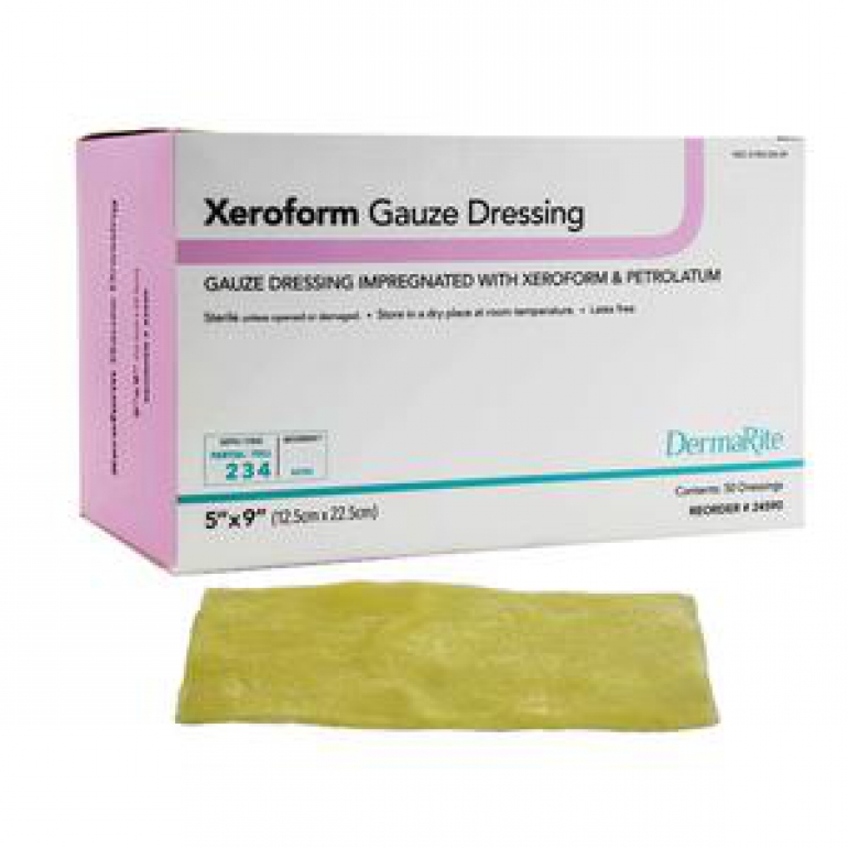 Dermarite Xeroform Gauze Wound Dressing, 5"X9" Spectra Med, Inc.