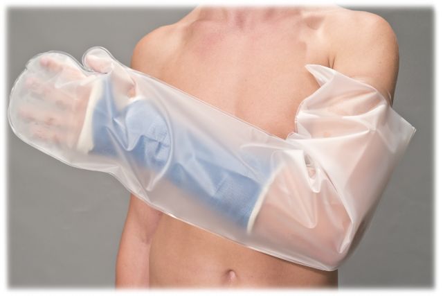 small full arm cast protector